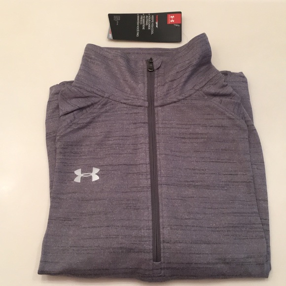 Under Armour Stripe Tech 1/4 Zip Top Shirt - Picture 3 of 7